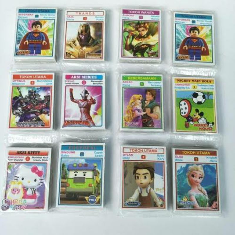 Jual Kartu kwartet | Mainan Kartu Jadul| mainan gambar jaman dulu