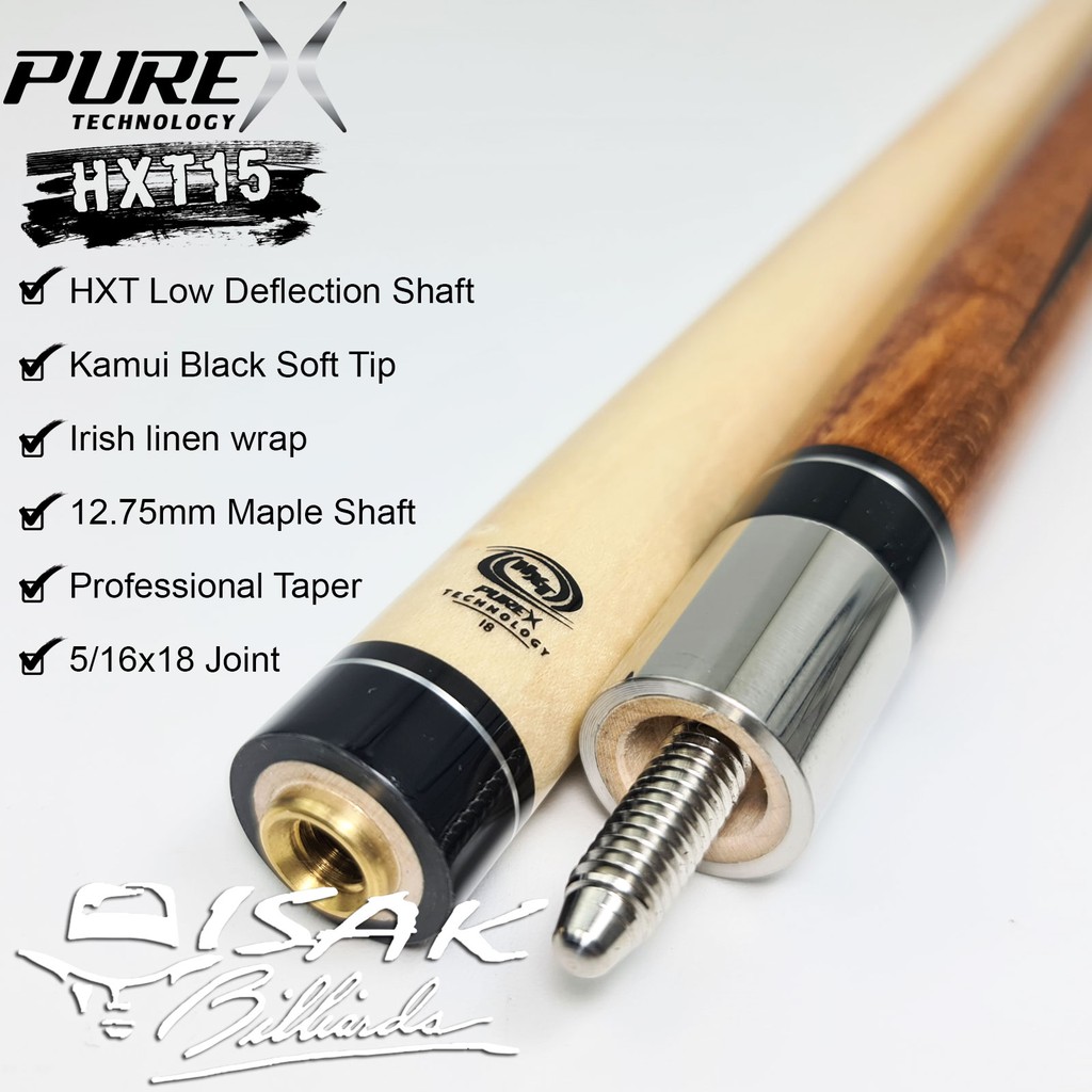 Jual PureX HXT15 Cue - HXT Low Deflection Shaft Billiard Stick Kamui ...
