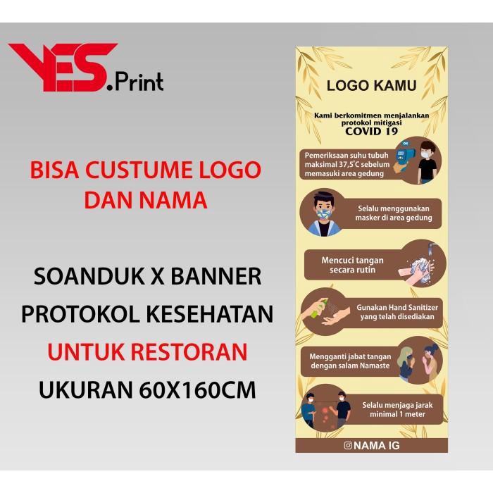 Jual Spanduk X Banner Protokol Kesehatan Untuk Wedding Logo Dan Nama ...