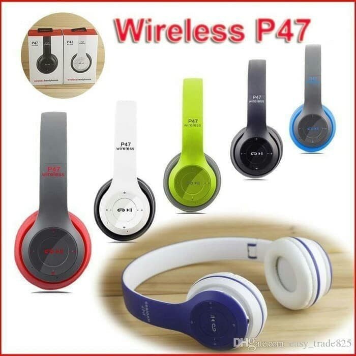 Jual HEADSET BLUETOOTH P47 PURE BASS - EARPHONE BLUETOOTH BANDO P47 ...