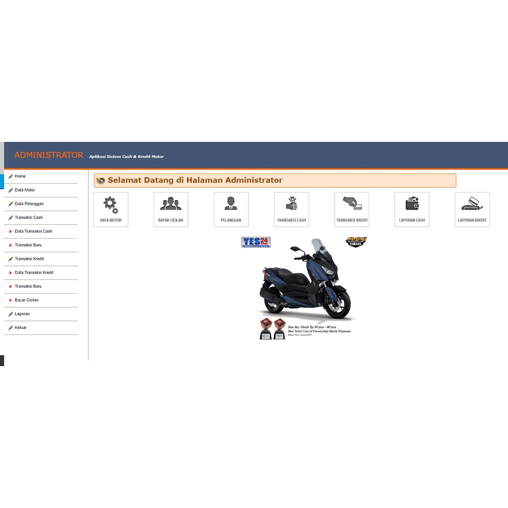 Jual Source Code Aplikasi Penjualan Motor Cash Credit Berbasis Web Php Dan Mysql Shopee Indonesia 8902