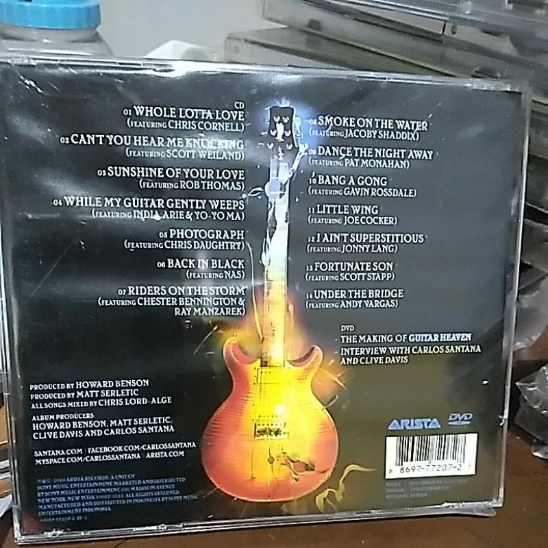 Jual cd santana guitar heaven the greatest guitar classics of all time ...