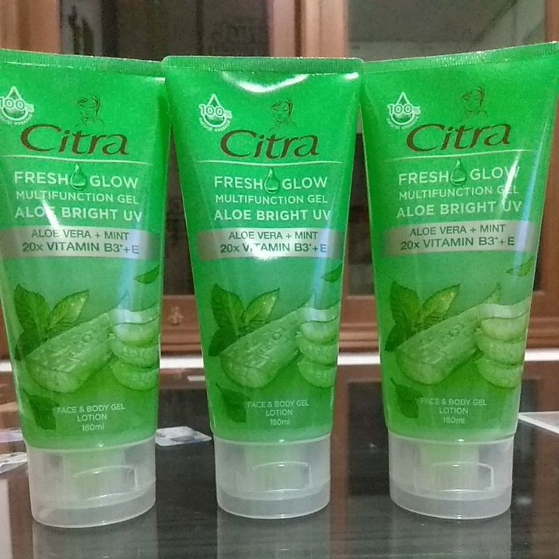 Jual Citra Fresh Glow Aloe Vera Mint Multifunction Gel Aloe Bright Uv 180 Ml 180ml Shopee 7585