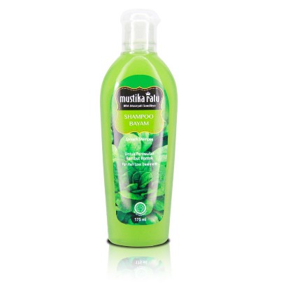 Mustika Ratu Shampoo Bayam 175ml Perawatan Untuk Rambut Rontok