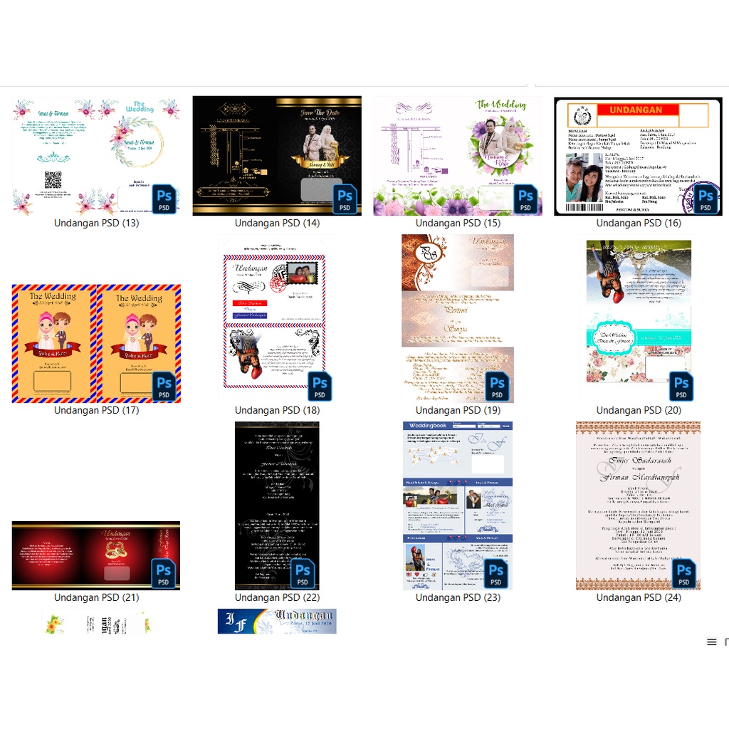 Jual Template Desain Undangan Pernikahan Kekinian Aesthetic Rustic ...