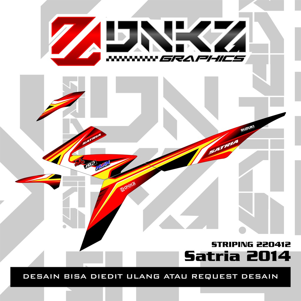 Jual Stiker Satria 2014/F150 FI Decal Striping Satria 2014/F150 FI ...