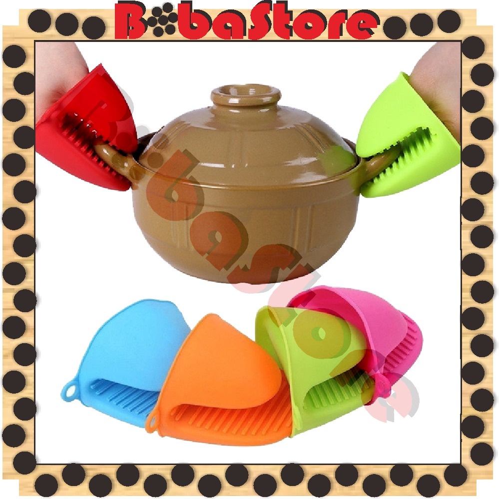 Jual ⭐Bobastore⭐ R467 Pemegang Panci Anti Panas Sarung Tangan Silikon ...