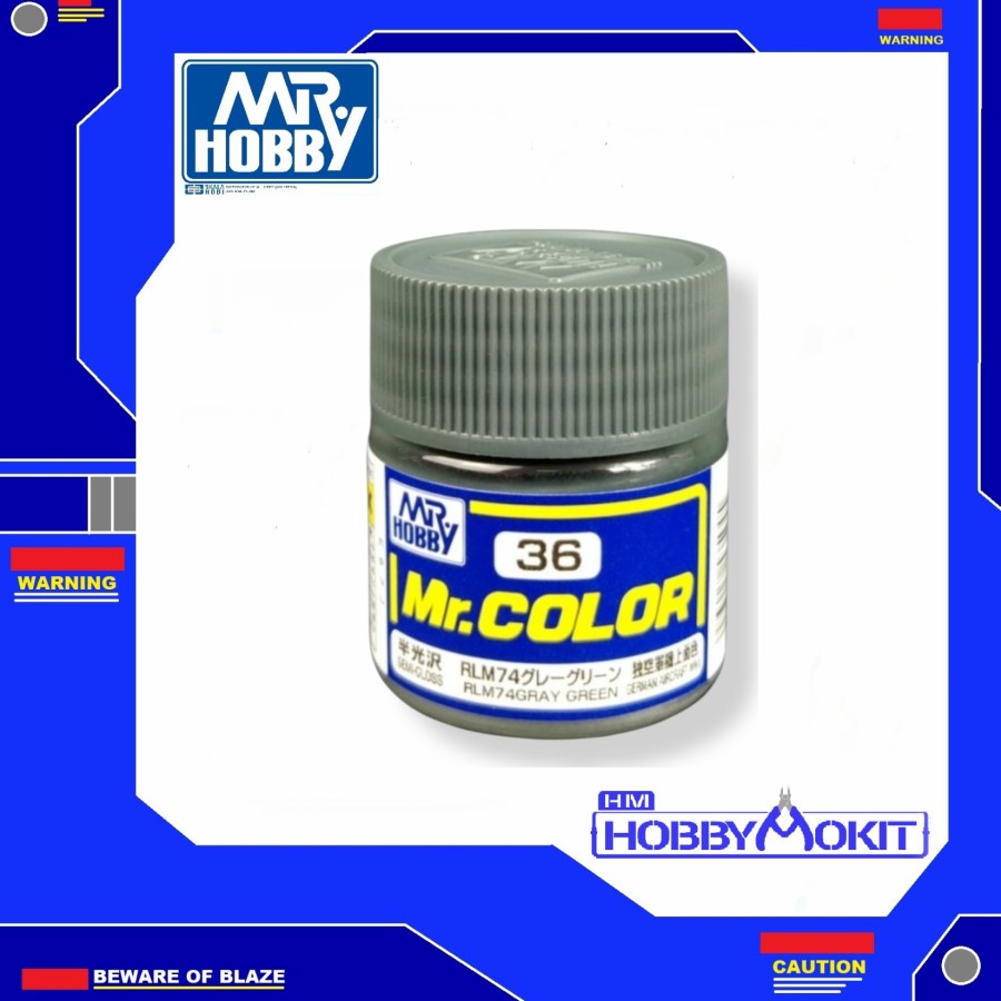 Jual C36 RLM74 GRAY GREEN - MR HOBBY GSI CREOS - MR COLOR | Shopee ...