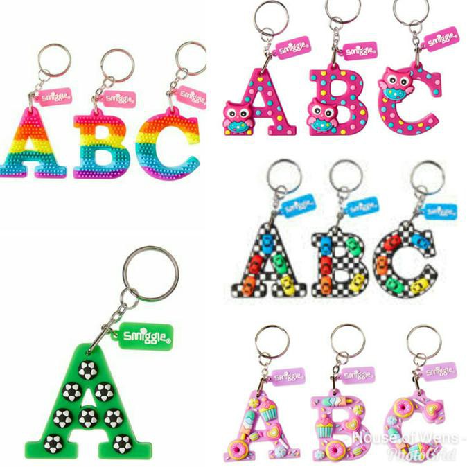 Jual PROMO SMIGGLE SCENTED 3D OWL ALPHABET KEYRING - GANTUNGAN KUNCI ...