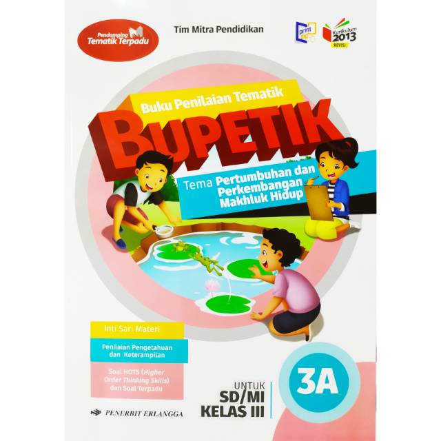 Jual Buku Penilaian Tematik Bupetik A Sd Kelas Tema Penerbit Erlangga Shopee Indonesia