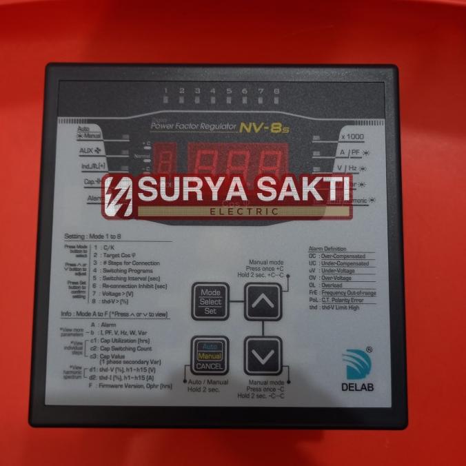 Jual Power Factor Controller Delab Nv8S ( 8 Step ) Shopee Indonesia
