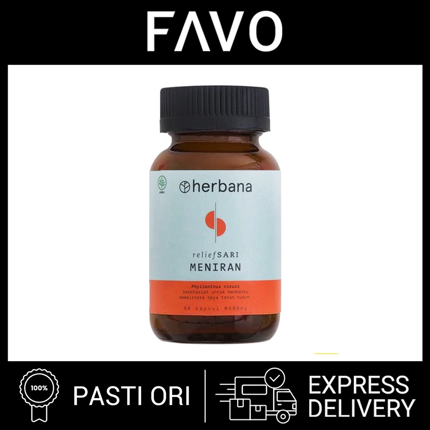 Jual Herbana Relief Sari Meniran 60 Kapsul Suplemen Kekebalan Tubuh