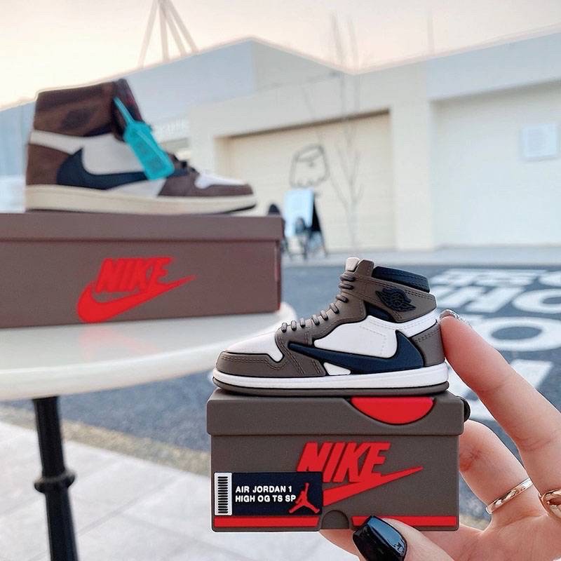 Jual AIR PODS CASE 1 2 3 PRO N1KE AIR J0RDAN TRAVIS SCOTT SOFT CASE GEN