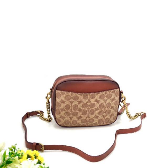 Coach Camera Bag In Signature tas authentic asli original