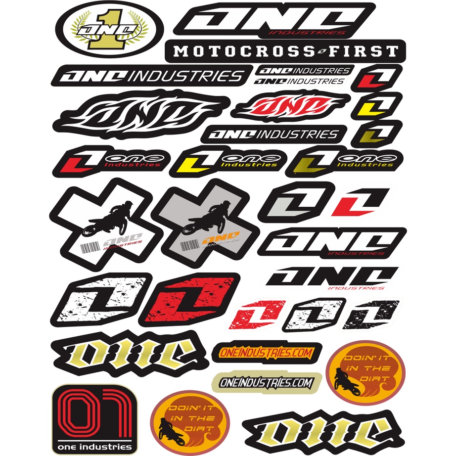 Jual Sticker pack Logo Racing / logo thailook / lgog motocross bahan