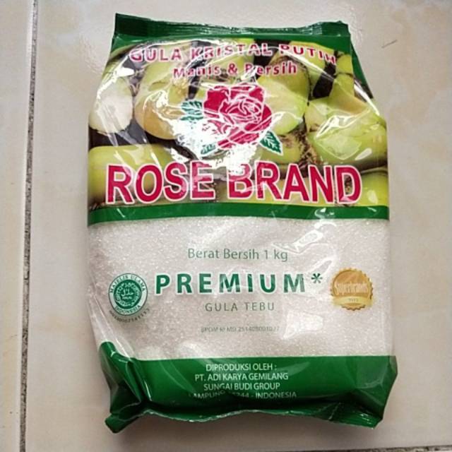 Jual Gula Pasir Merk Rose Brand 1kg Shopee Indonesia 6009