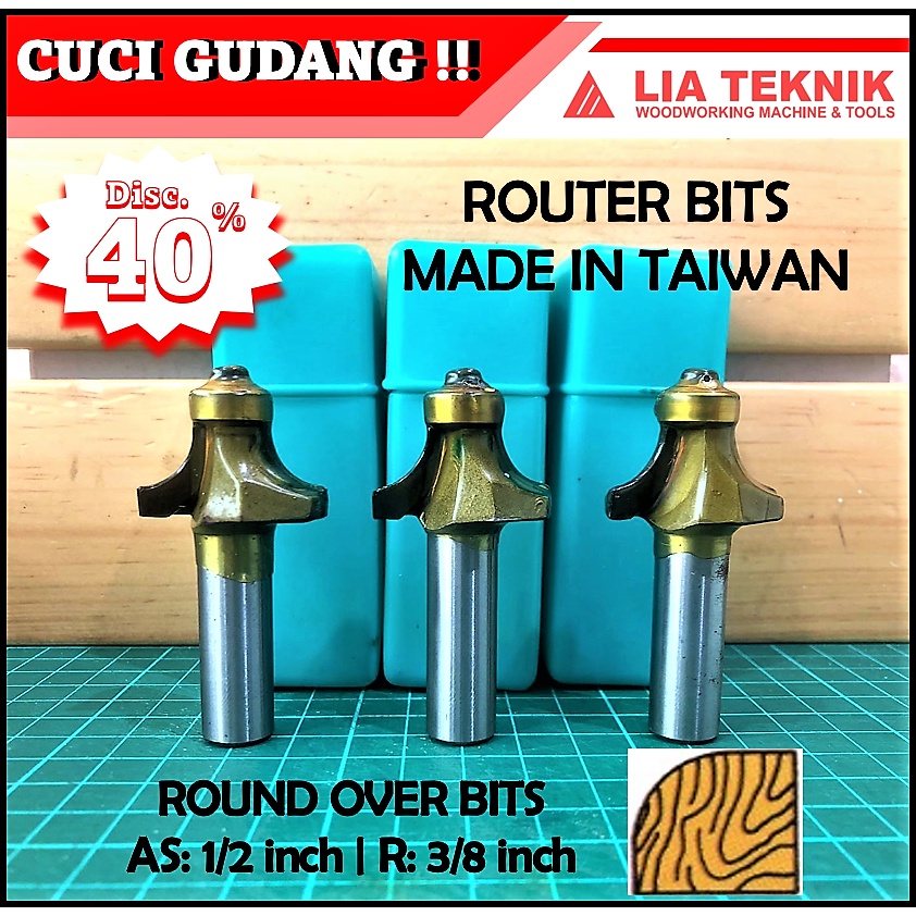Jual Round Over Bit 1/2