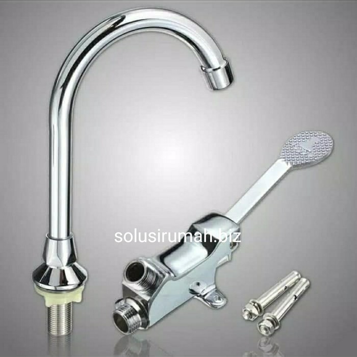 Jual Kran Keran Injek Wastafel Cuci Tangan Pedal Faucet Injak Dokter ...