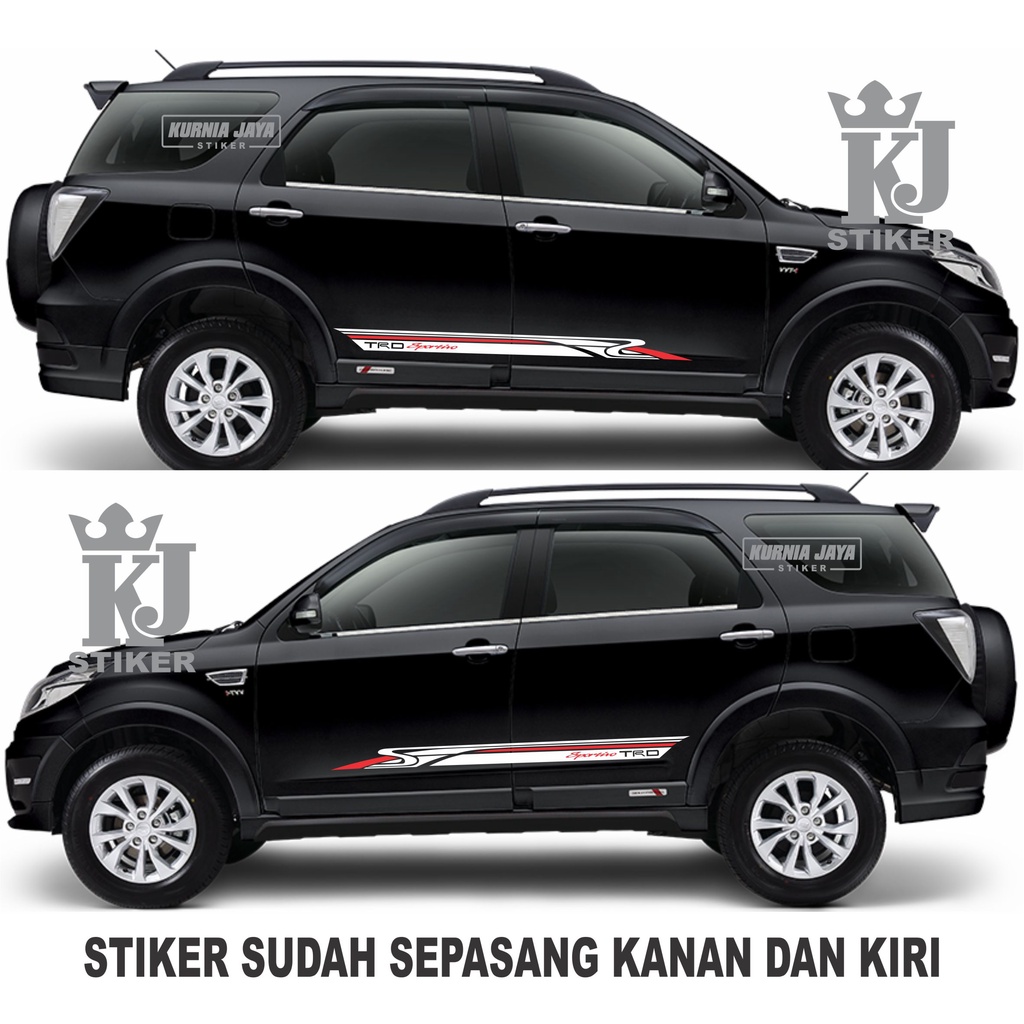 Jual Stiker Mobil Striping Trd Sportivo Toyota Rush Terios Avanza Calya