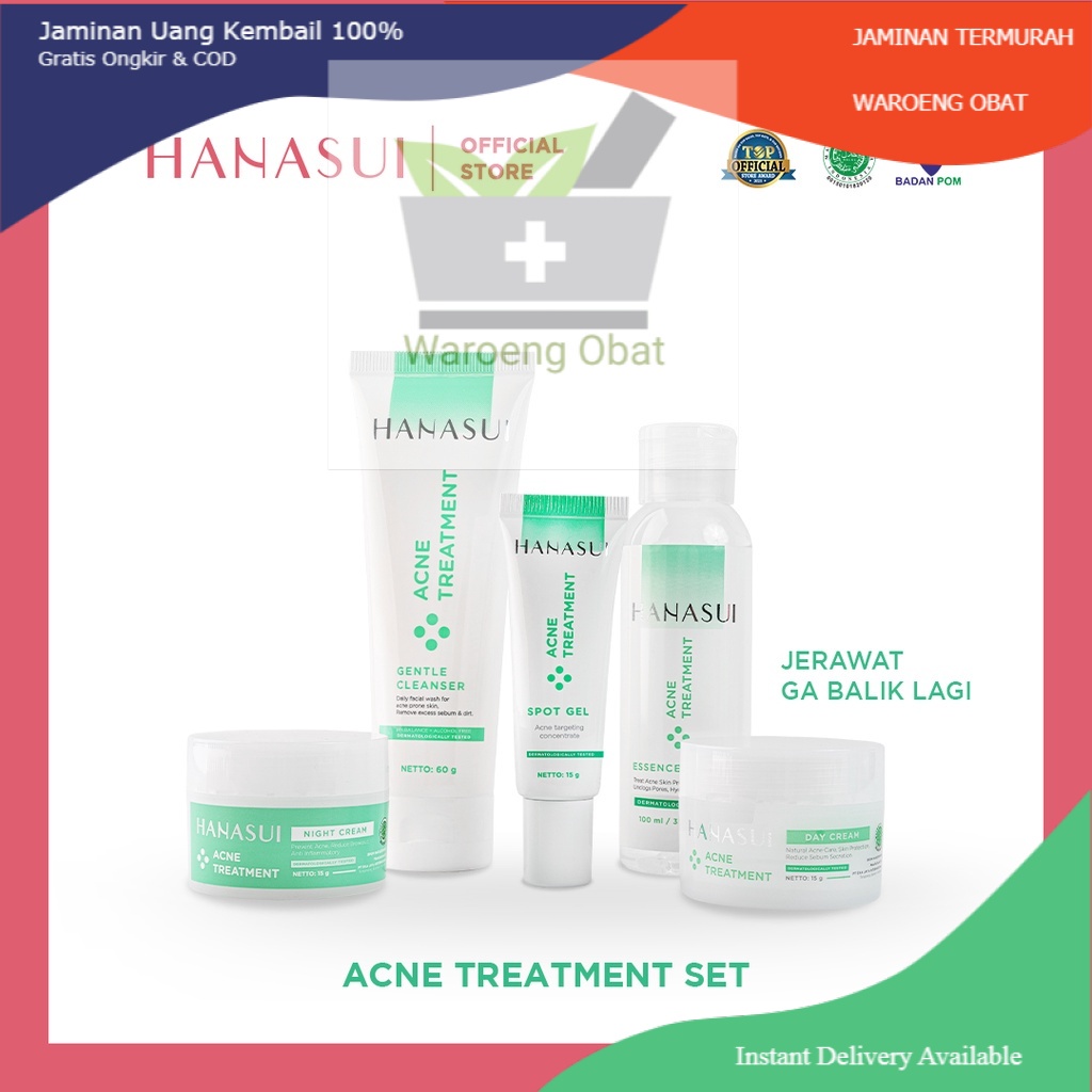 Jual Rangkaian HANASUI Acne Treatment Series | Shopee Indonesia