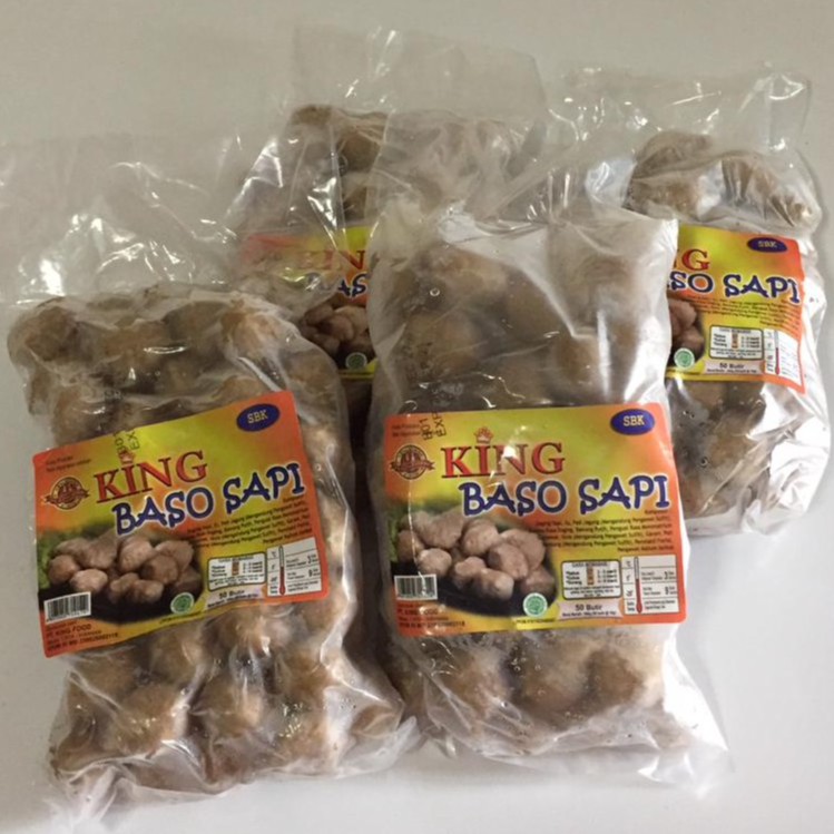 Jual Bakso Daging Sapi Beef Sbk 50 Butir 500gr Baso King Frozen Food