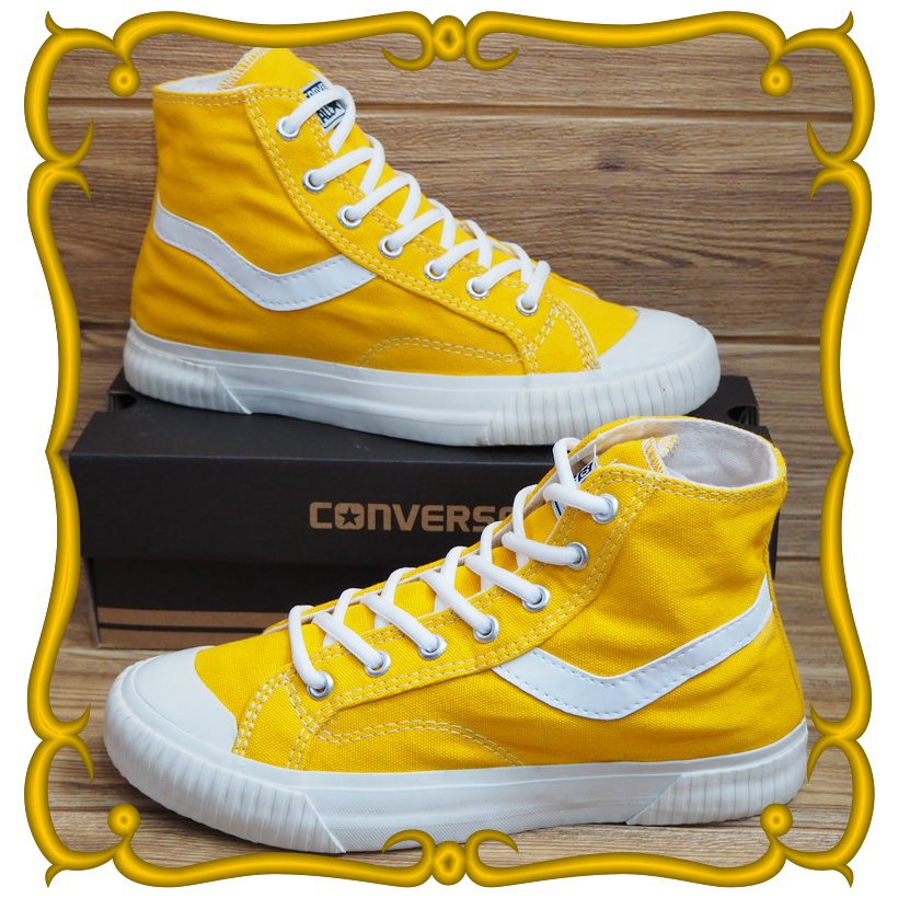 Jual SEPATU SNEAKERS CONVERSE ALL STAR HIGH VINTAGE CACING KUNING ...