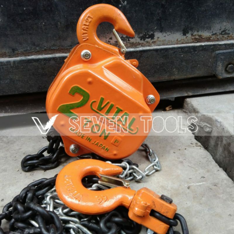 Jual Chain Block VITAL 2 Ton X 15 Meter kerekan / takel rantai manual 2 ...