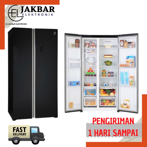 Jual KULKAS SIDE BY SIDE ELECTROLUX ESE6201BG 562 LITER NUTRIFREASH
