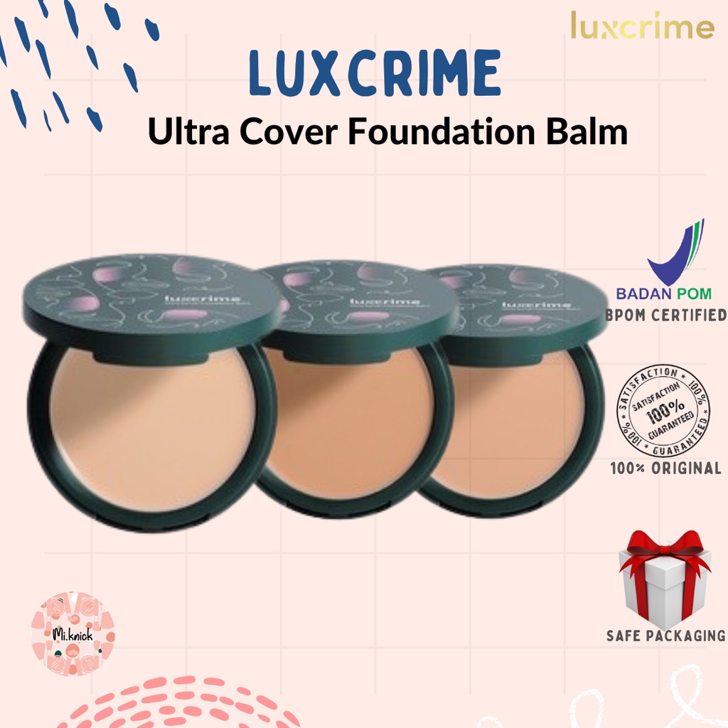 Jual Luxcrime Ultra Cover Foundation Balm Shopee Indonesia