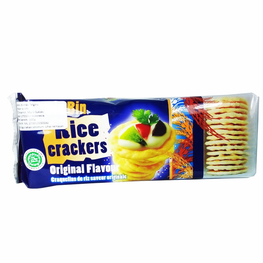 Jual BIN BIN RICE CRACKERS ORIGINAL FLAVOUR 100G Shopee Indonesia
