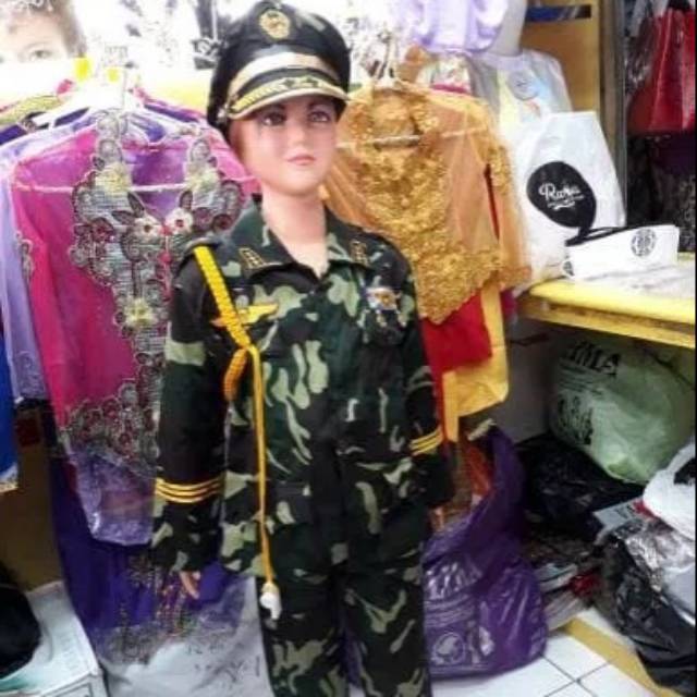 Jual Pakaian Tentara Anak // Baju Tentara // Baju ABRI | Shopee Indonesia