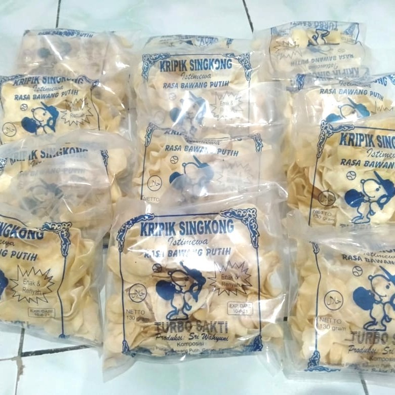 Jual Kripik Singkong Madura 130gr Turbo Sakti Rasa Bawang Pedas Manis