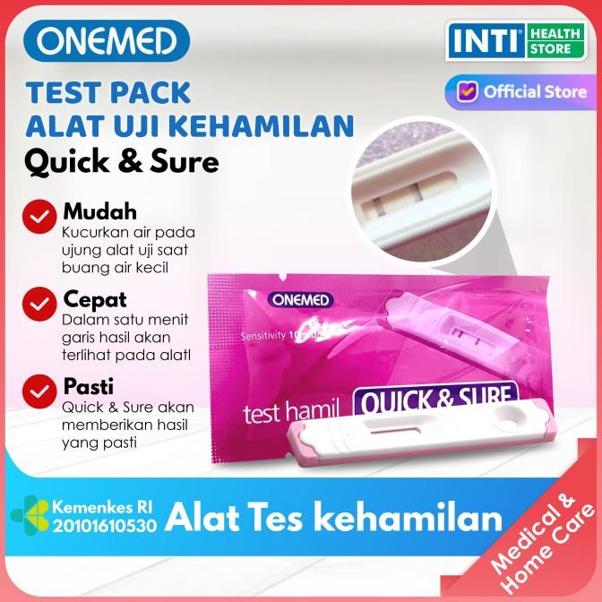 Jual Onemed Alat Tes Kehamilan Quick And Sure Tes Hamil Test Pack