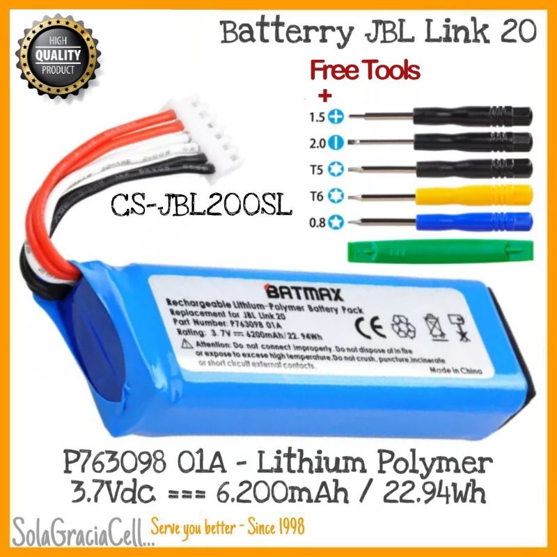 Jbl link 20 battery hot sale replacement