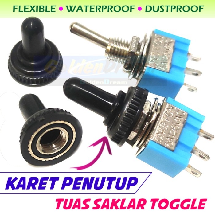 Jual Karet Penutup Tuas Saklar Toggle Tutup Rubber Cap Cover Drat MTS ...