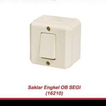 Jual Saklar single oB broco/saklar ob broco segi/ cetekan switch on off ...
