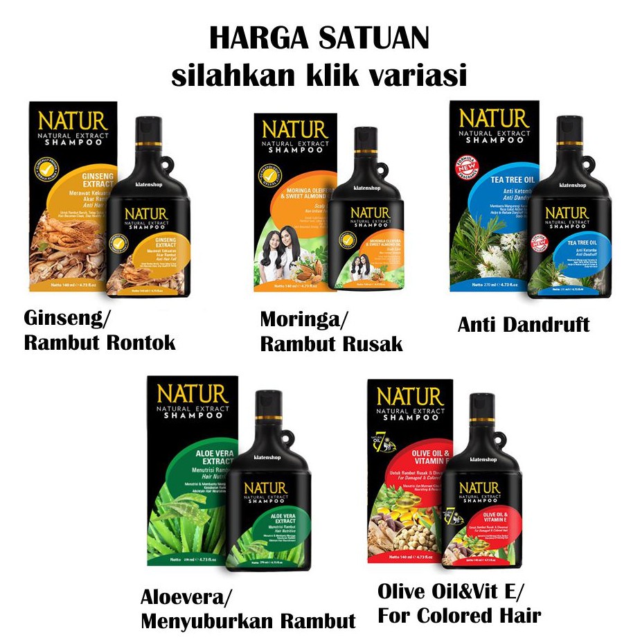 NATUR SHAMPO SERIES 140ml