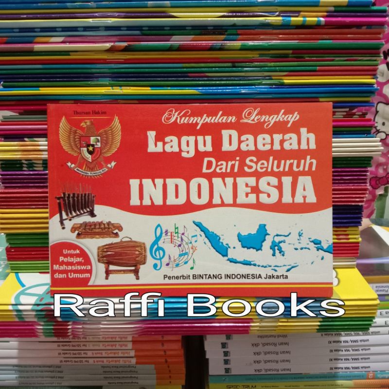 Jual Buku Lagu - Kumpulan Lengkap Lagu Daerah Dari Seluruh Indonesia