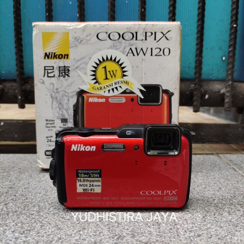 Jual Nikon Coolpix AW120 GPS WiFi Kamera Waterproof | Shopee Indonesia