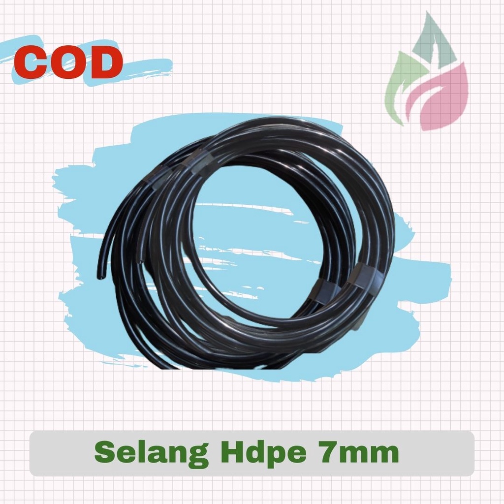 Selang 7mm ( Out ) 4mm ( in ) / Selang HDPE Untuk Irrigasi  7mm ( Out ) 4mm ( in )