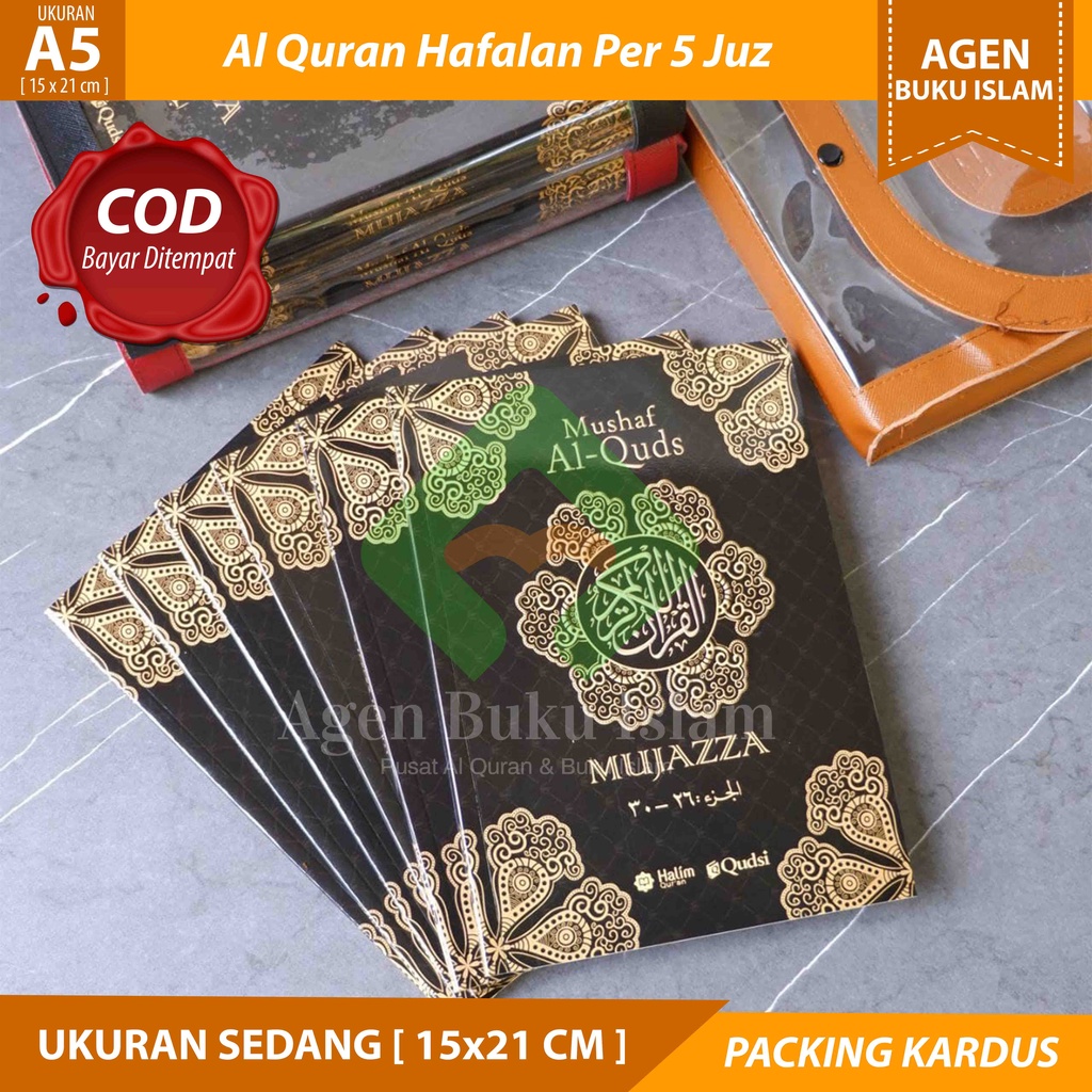Jual Al Quran Hafalan Mushaf Al Quds Mujazza A5 Ukuran Sedang Per 5 Juz ...
