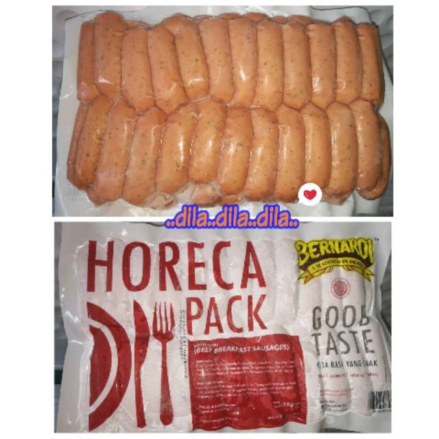 Jual Sosis Bernardi 1kg 500gr Horeca Pack Beef Breakfast Sausages