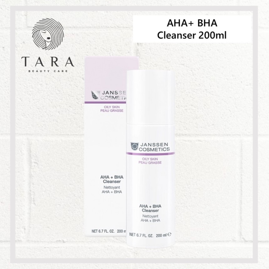 Jual JANSSEN COSMETICS Oily Skin AHA + BHA Cleanser 200ml Shopee