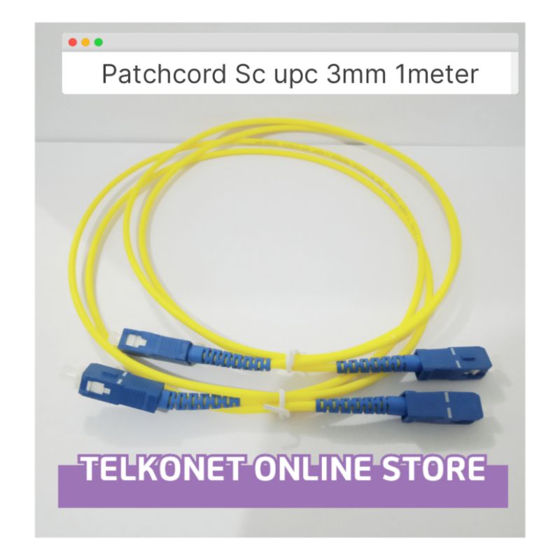 Jual Patchcord SC UPC - SC UPC 1 Meter 3mm | Shopee Indonesia