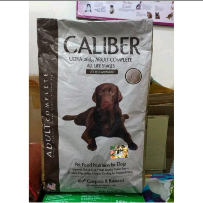 Caliber ultra shop dog food