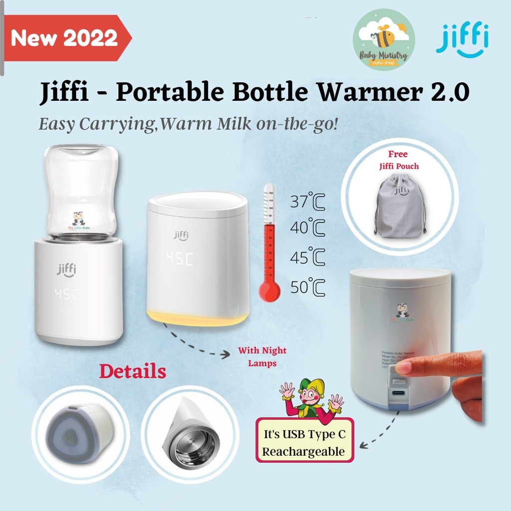 Jual JIFFI NEW VERSION Jiffi Portable Bottle Warmer GARANSI OFFICIAL / jiffi pemanas asi