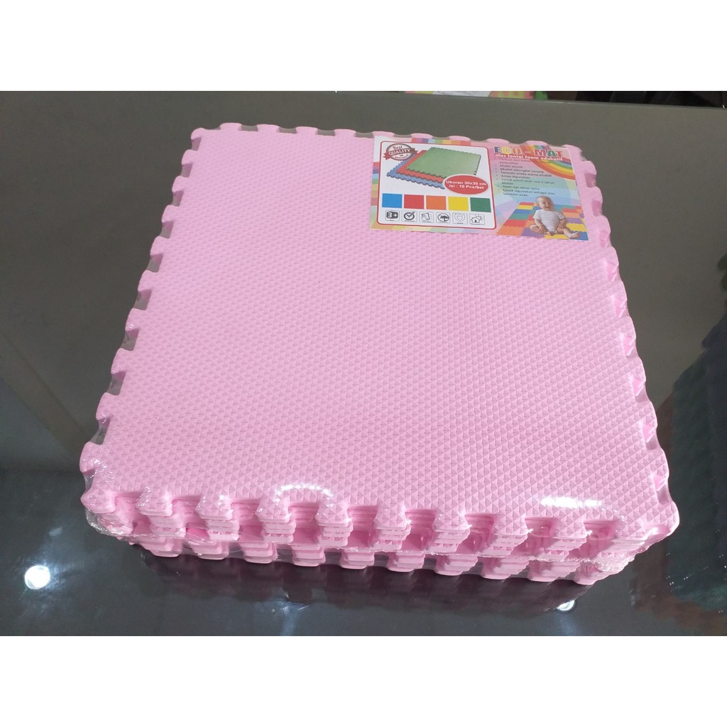 Jual Eva Matras Puzzle Polos Alas Lantai Bayi Tikar Puzzle Eccomat 30x30x1cm Shopee Indonesia