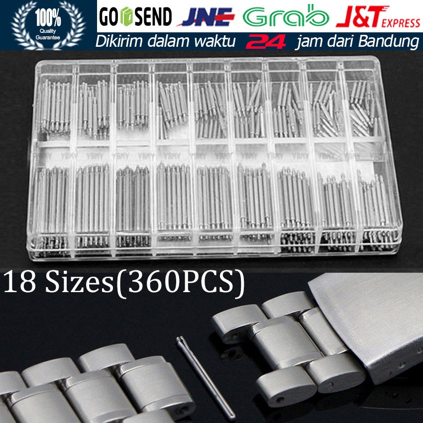 Jual 360PCS / 144PCS Spring Bar Pen Tali Strap Jam Tangan Semua Ukuran ...
