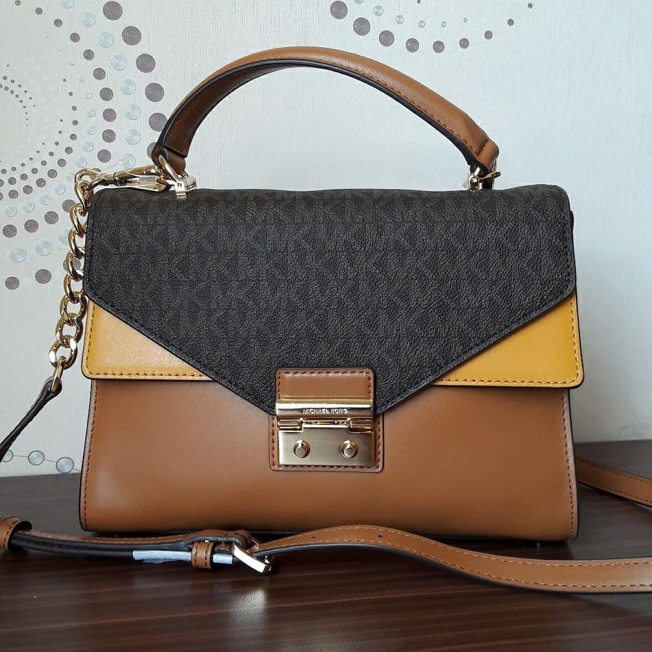 Michael kors sloan double flap best sale