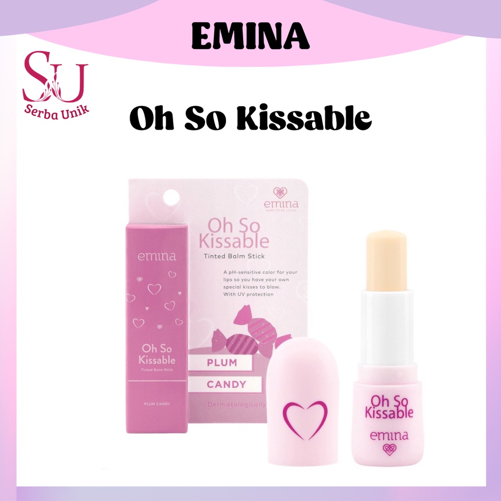 Jual Emina Oh So Kissable Tinted Balm Stick 3.4g Lip Balm Pelembab